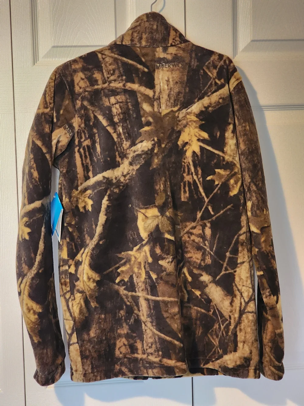 Columbia Brown & Tan Camo Fleece Jacket Youth XL Zing III Fleece